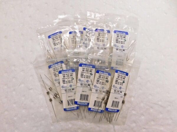 Ferraz Shawmut Time Delay Mini Glass Fuse 250V 0.13A 10PK Lot of 10 GSC-V1/8