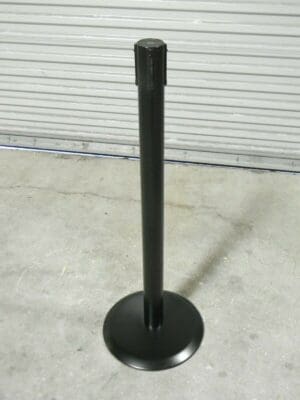 Tensator 38" Black Steel Barrier Receiver Post 14" Base Diameter 889U-33