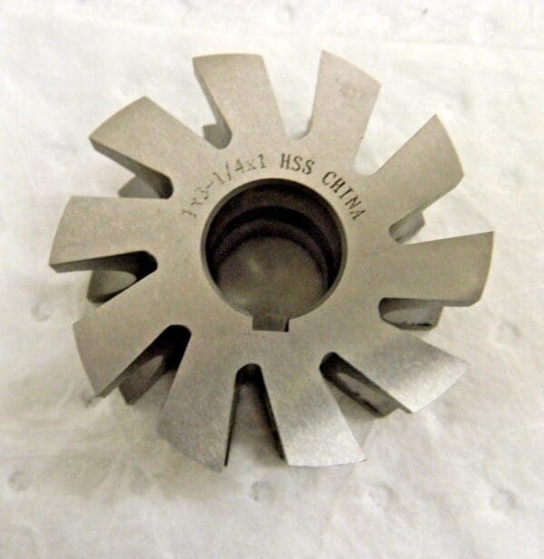 HSS Concave Radius Cutter 1"x3-1/4"x1" 10 Teeth Arbor Connection 03160645