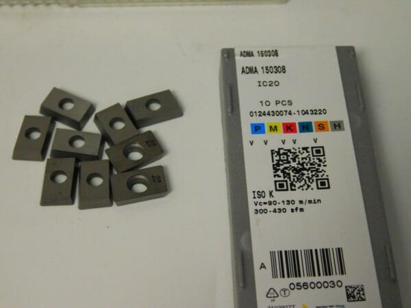 Iscar Milling Insert ADMA150308 IC20 QTY 9 ISC 05600030