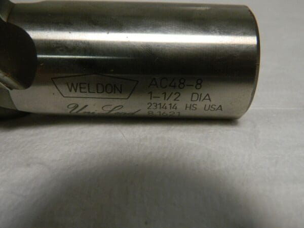 Weldon End Mill AC48-8 HSS 4F RH CC 1-1/2" x 1-1/4" x 2" x 4-1/2" 42656