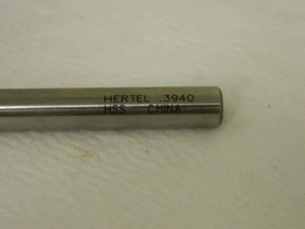 Hertel Chucking Reamer 0.3940" Dia. x 1-3/4" LOC 6FL HSS 30154884