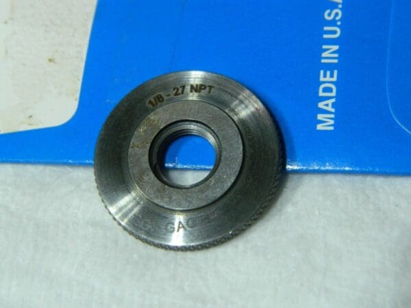 GF Gage Ring Pipe Thread Gage1/8-27 Thread Class L1 T012527NL1K