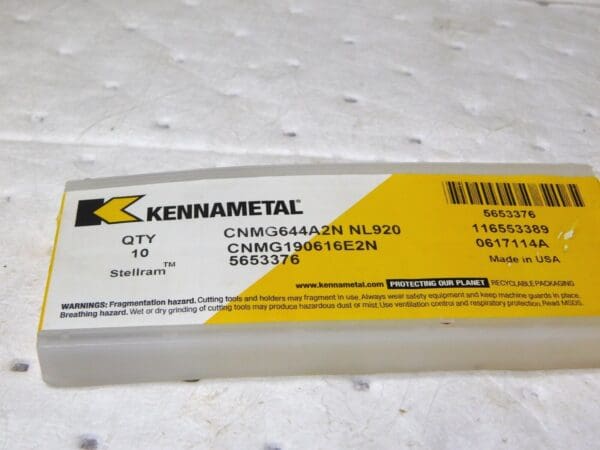 Kennametal Carbide Turning Inserts CNMG190616E2N Grade-NL920 Qty 3 56533376