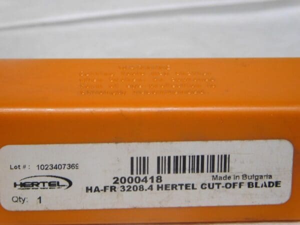 Hertel Indexible Cut-Off Blade 4mm Width 1.299” Max DOC RH 32mm Ht HA-FR 3208.4