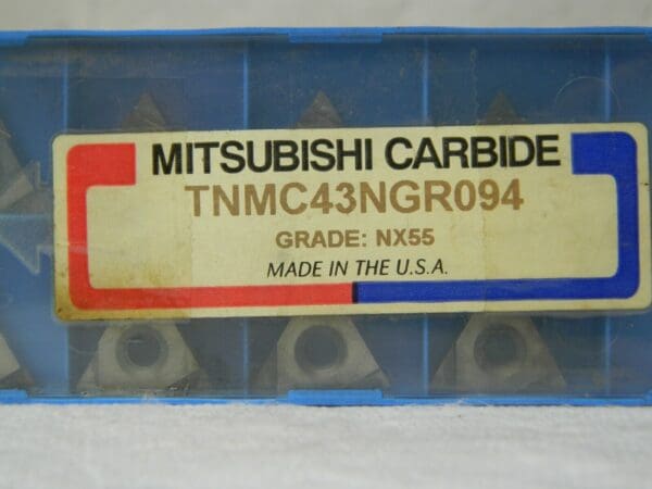 Mitsubishi TNMC43NGR094 NX55 Indexable Carbide On-Edge Inserts QTY 8 07387