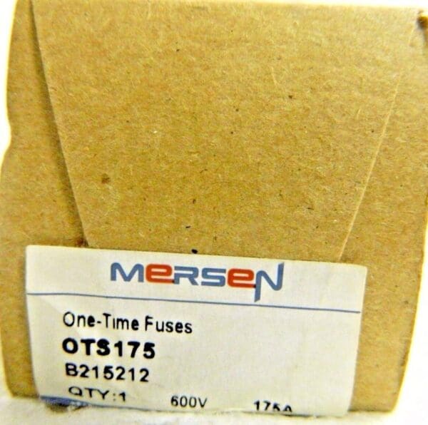 Mersen Ferraz Shawmut Fast Acting General Purpose Fuse 175A 600V OTS175