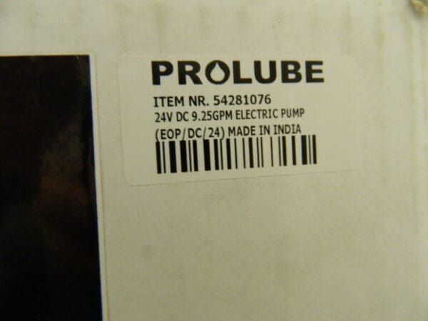 PRO-LUBE 9.25 GPM, 3/4" Hose Diam, Pump 54281076