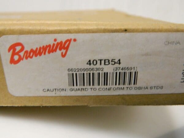 Browning Sprocket Bushed Steel 40-Pitch 54-Teeth Roller Chain 40TB54