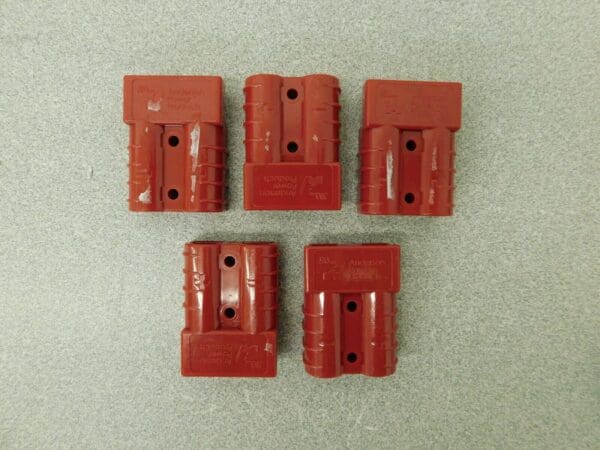 Anderson Battery Connectors 5 Pack Red 6 AWG 600 V 50 A