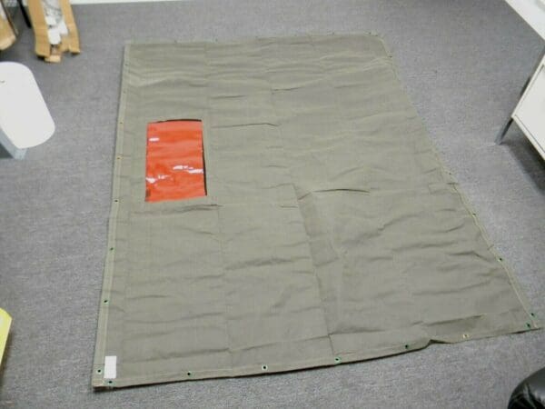 Steiner Welding Curtain w/ Window 6 Ft. x 8 Ft. Cotton Duck Canvas 301-338F