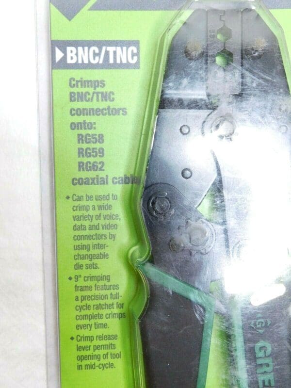 Greenlee Kwik Cycle Crimping Tool BNC/TNC 46800