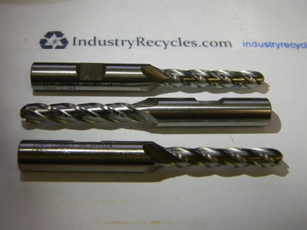 Putnam 1/4"x 3/8"x 1-3/4" 4FL RHS / RHC HSS-CO Ball Single End Mills 94598 QTY 3