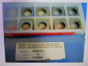 RMC Tooling #MSN-634 Shim Seat Spare Parts Inserts Qty. 8