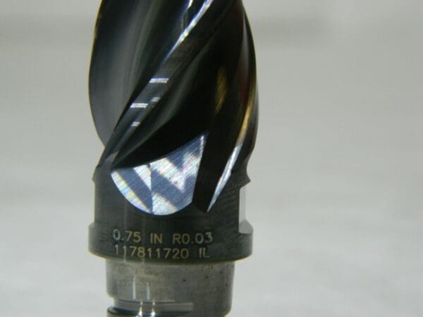 Kennametal End Mill Head 3/4" Diam 1-1/8" LOC 4 FL 0.03" Corner Radius 6072361