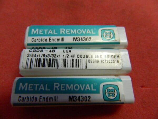 Metal Removal Double End Mills 3/64" Dia. x 3/32" LOC 4F Carbide Qty. 3 #M34302