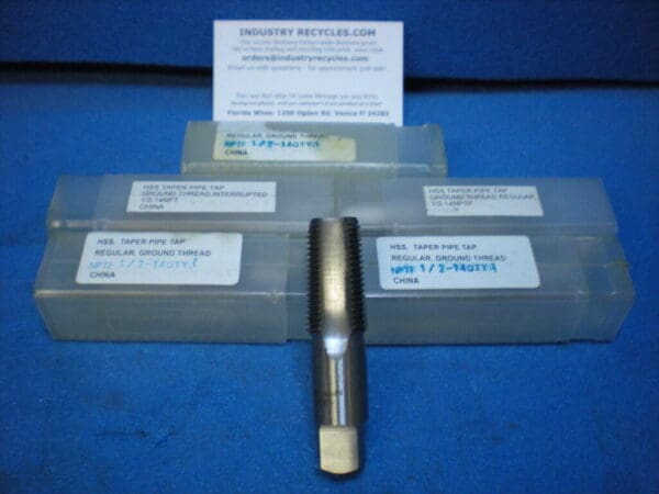 Interstate Pipe Taps 1/2"-14" NPTF HSS 4FL 3-1/8" x 1-3/8" #04668059