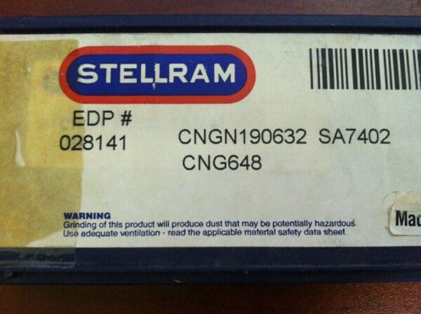 Stellram Indexable Ceramic Turning Inserts CNGN190632 CNG648 SA7402 #028141