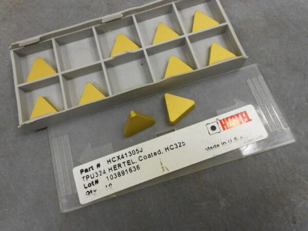 Hertel Turning Inserts TPU324 HC325 Carbide Qty. 10 #HCX41305J