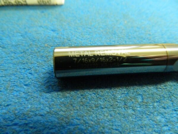 Metal Removal End Mill 7/16" x 9/16" x 2-1/2" TiCN 3F Carbide #M31805