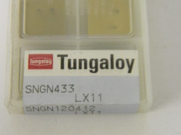 Tungaloy Ceramic Inserts SNGN433 Grade LX11 Lot of 10 #6806566