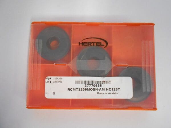 Hertel Carbide Turning Insert RCMT3209MOSN-AM Grade HC125T Qty. 3