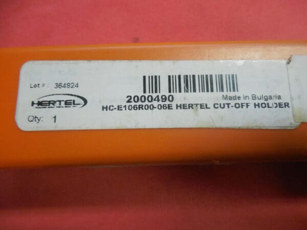 Hertel Indexable Cut-Off Tool Holder .227" x .0790"