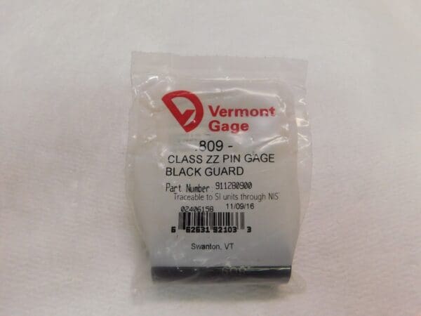 Vermont Gage Steel Minus Plug and Pin Gage 0.809" Class ZZ Lot of 2 #911280900