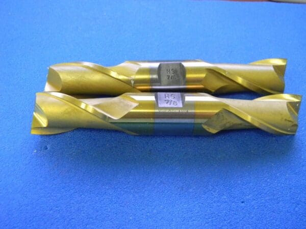 Hertel Double End Mill 7/8" x 1-9/16" x 5-1/2" 2-Flute TiN HSS #41119660