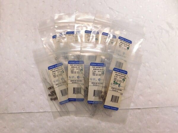 Ferraz Shawmut Fast Acting Mini Glass Fuse 350V 2.5A 10PK #SMG-V2-1/2