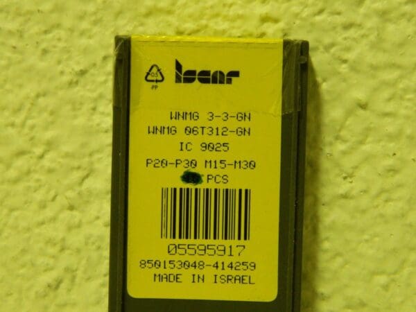 Iscar Turning Inserts WNMG06T312-GN Grade IC9025 7-Pack #05595917