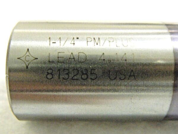 Cleveland PM/Plus High-Performance End Mill 1-1/4" x 2" .090° R 3FL C40373