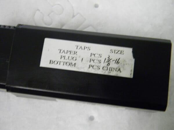 Interstate Standard Hand Tap 1-3/8”-16 UNS 6Fl HSS Plug Chamfer 4” OAL 311-4730