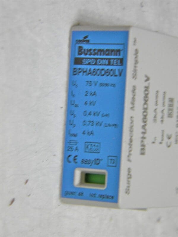 Cooper Bussmann Low Voltage Small Dimension Fuse Replacement BPHA60D60LV