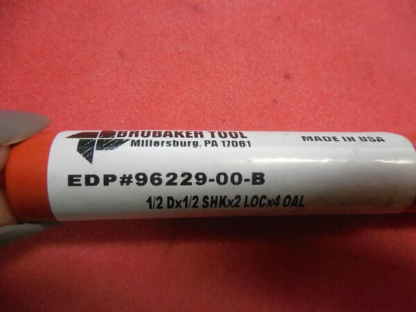 Brubaker Tool 96229 1/2" x 1/2" x 2" x 4" 4FL HSCo End Mill USA Qty 1