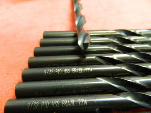 Precision Jobber Length Drills 9/32" HSS Black Oxide Qty. 12 #010218 R10B