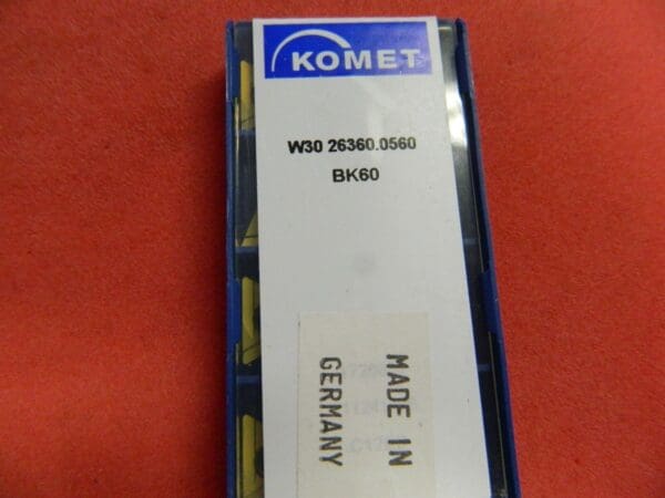 Komet W30 26360.0560 BK60 Carbide Drilling Inserts Qty. 10