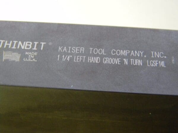 Thinbit LGSF14L 11/4" Left Hand Groove N' Turn Toolholder Qty. 1 USA