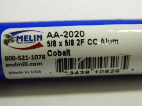 Melin Cobalt Premium End Mills 2FL 5/8" X 5/8" X 3-3/4" CC 3 Pack #AA-2020