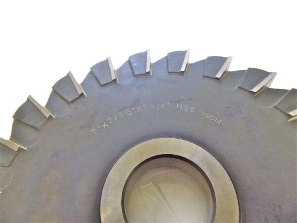 Interstate Side Milling Cutter 7"x 7/16" x 1-1/4" HSS 22 Straight Teeth 03017282