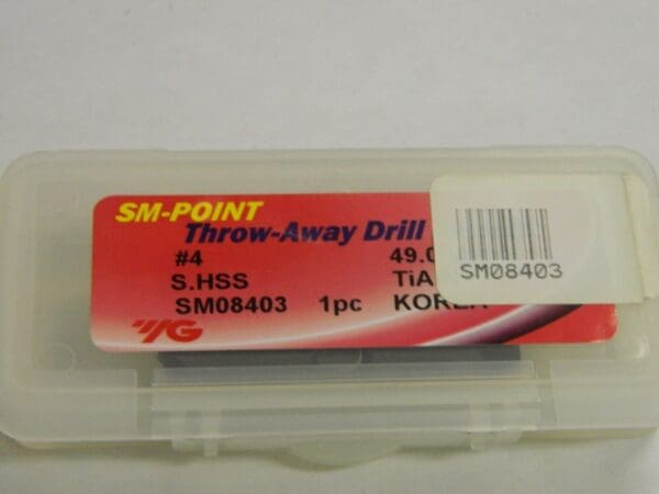 YG1 Cobalt TiAlN Throw-Away Drill Insert 49.0 mm X 5/16" SM08403