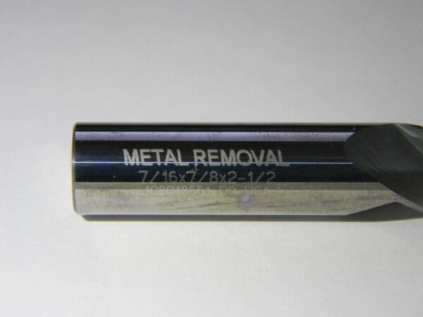 Metal Removal 7/16" x 7/16" x 7/8" x 2-1/2" 3FL Carbide End Mill M32332