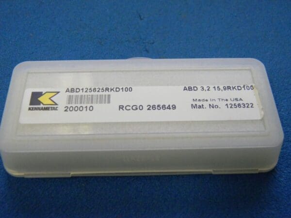 Kennametal #ABD125625RKD100 RCG0265649 Uncoated Carbide Boring Bars