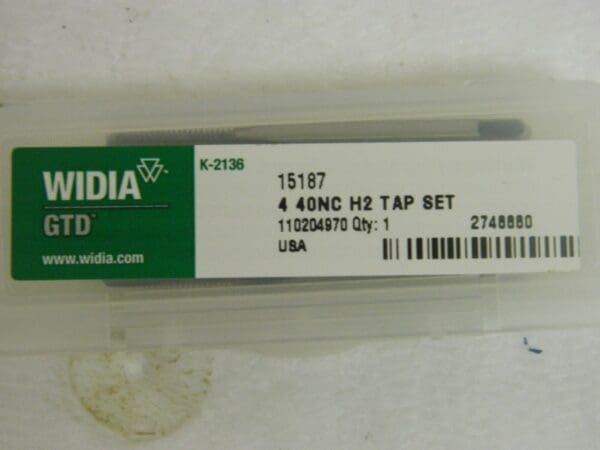 Widia GTD #15187 Oal 1-7/8" Hss NC/Unc 3Fl Qty. 3