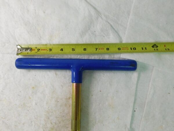 BTI 12mm 18" Blue/Gold Chromalloy Steel Handle Hex End Key BT-MT18-12