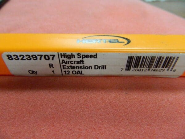 Hertel 83239707 High Speed Aircraft Extension Drill 12" Oal 2-Flute Spiral