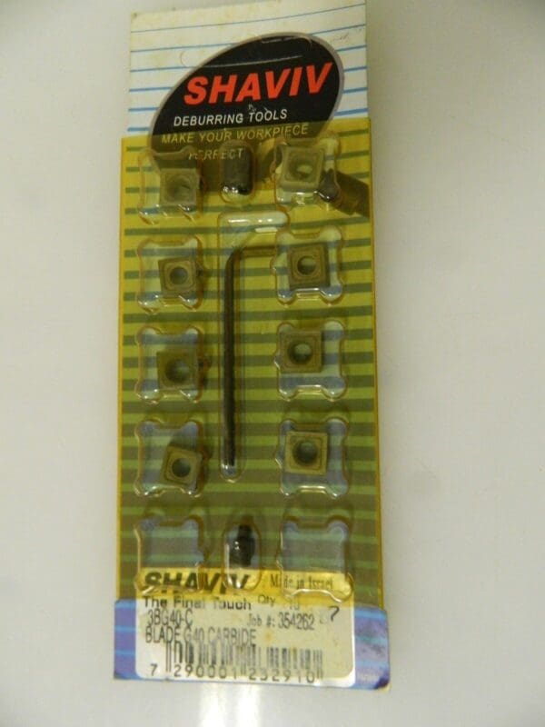 Shaviv Solid Carbide Blade Inserts 8 Pack 3BG40-C