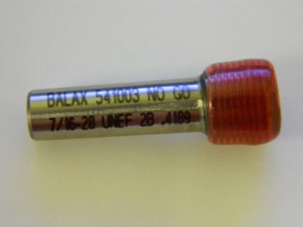 Balax 91022 7/16" - 28 2B Plug Gage