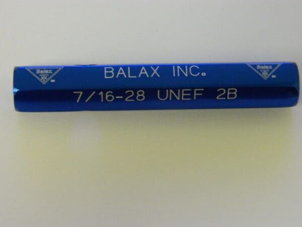 Balax 91022 7/16" - 28 2B Plug Gage