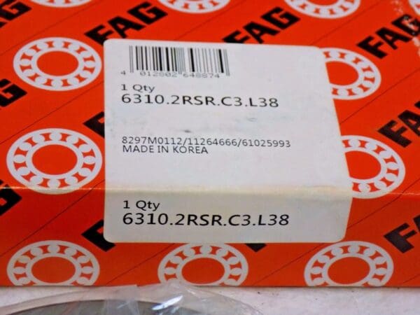 FAG (Schaeffler) Radial/Deep Groove Ball Bearing Metric 6310-C3